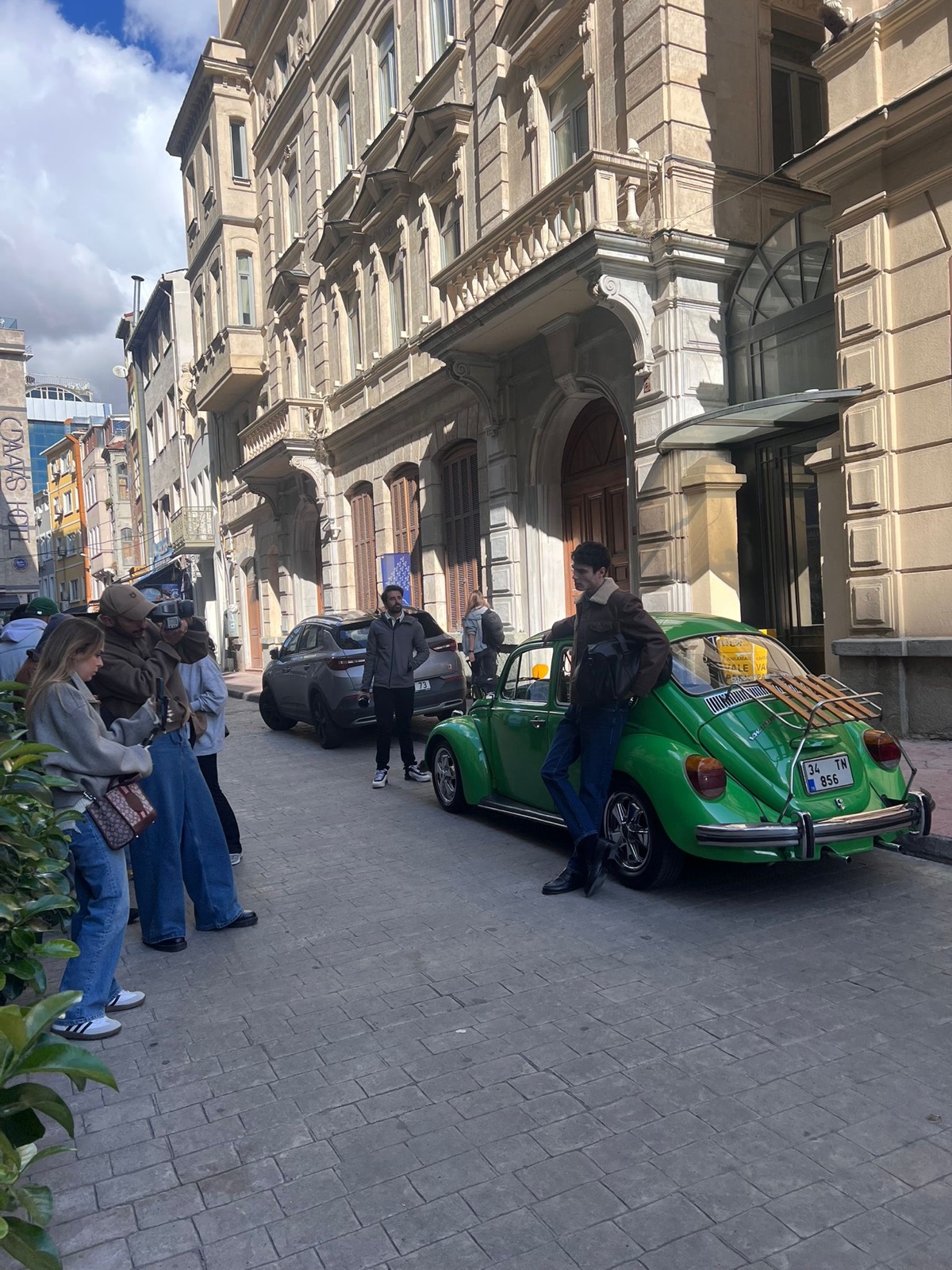 Klasik Vosvos ile dizi çekimi — set aracı kiralama İstanbul